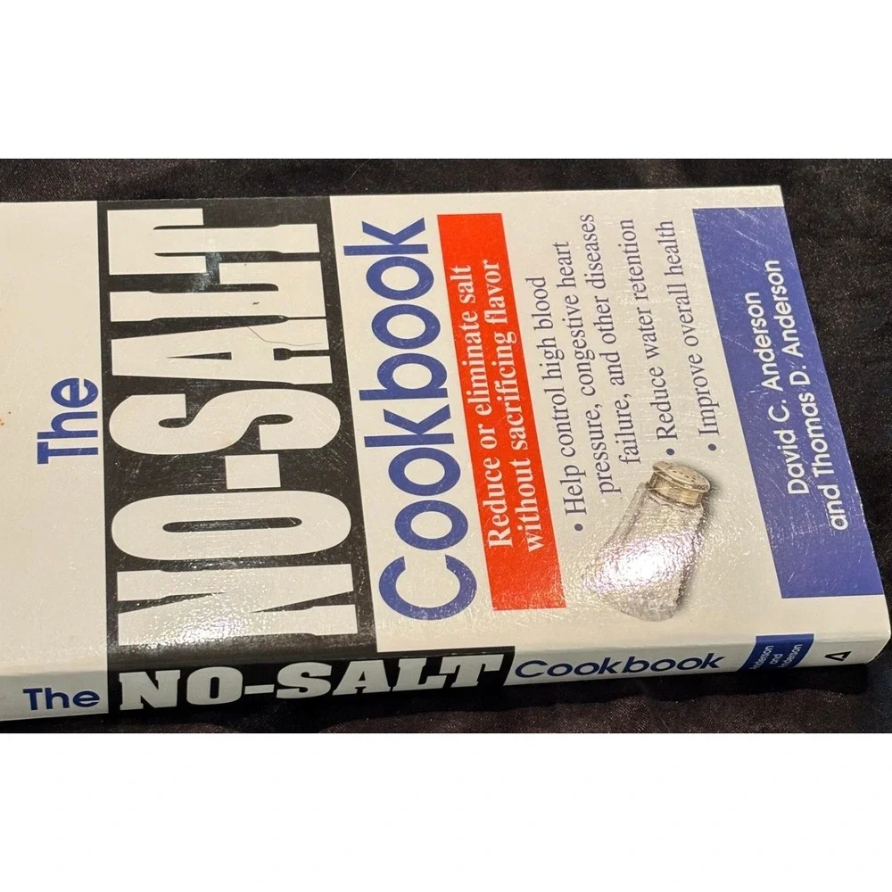 The No-Salt Cookbook David C Anderson Thomas‎ D Anderson Low Sodium Recipes Book